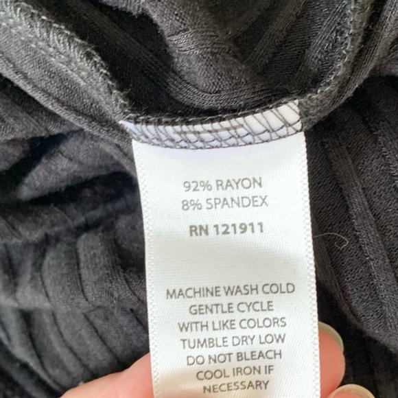 Revolve LNA Ribbed Midi Union Dress Black Size XS - Picture 15 of 16